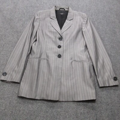 Chaqueta Blazer Abrigo Zanella Mujer 6 Gris Bolsillos Amanda Business Muesca Solapa Foto 1 de 4