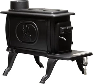 Company Cast Iron Wood Stove with Cool Touch Safety Handle, Heats up to 54,000 B - Picture 1 of 9