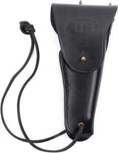 US WWII 0.45 Black Hip M1916 Colt 1911 Holster Marked US Right Hand Reproduction - Picture 1 of 5