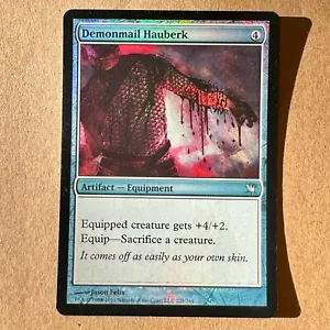 B3G3 ~ MTG ~ FOIL ~ Demonmail Hauberk ~ ISD Innistrad ~ #221/264 ~ inglese ~ HP - Foto 1 di 14