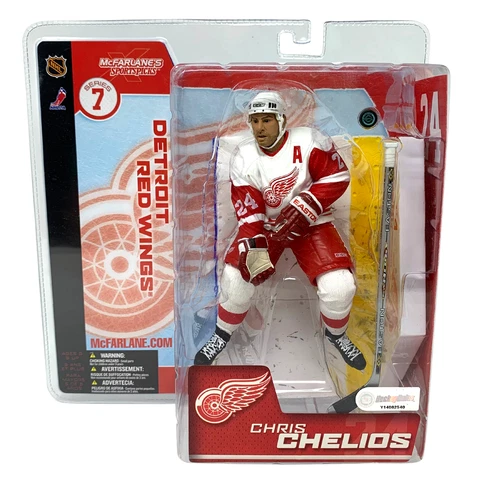 Mcfarlane NHL Chris Chelios Detroit Red Wings White Jersey Series 7 Figure Cover