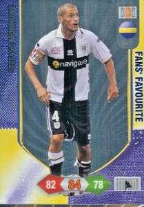PARMA,STEFANO MORRONE-CARD FANS' FAVORITE ADRENALYN PANINI 2010/11-new,perfect
