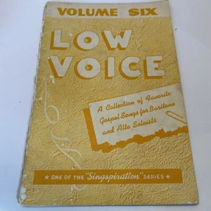 Vol 6 Low Voice A Collection Of Favorite Gospel Songs For Baritone Alto Soloists - Picture 1 of 5