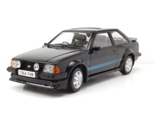 Ford Escort Rs Turbo 1984 Negro Coche a Escala 1:18 Sun Star - Imagen 1 de 10