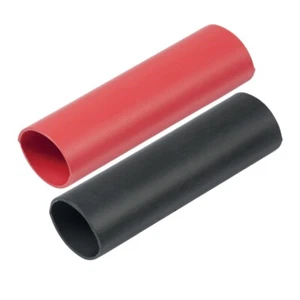 Heat Shrink Tubing with Adhesive Lining – Heavy Duty, 3/4" x 3", 2-Pack (Black & - Picture 1 of 3