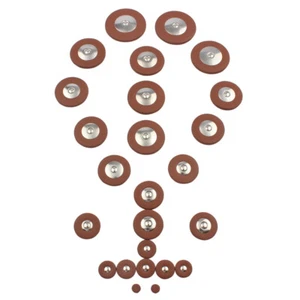 25pcs Sax Leather Pads Replacement for Tenor Saxophone Lightweight T1U5 - Picture 1 of 12