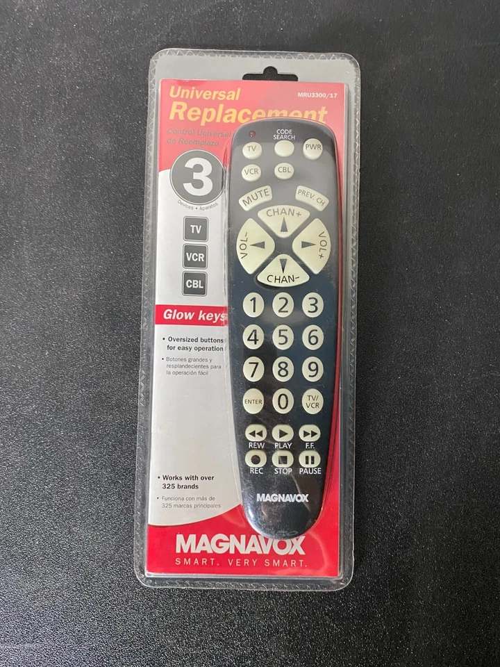 New in Package Magnavox MRU3300/17 Universal Replacement Remote - Image 1 of 4
