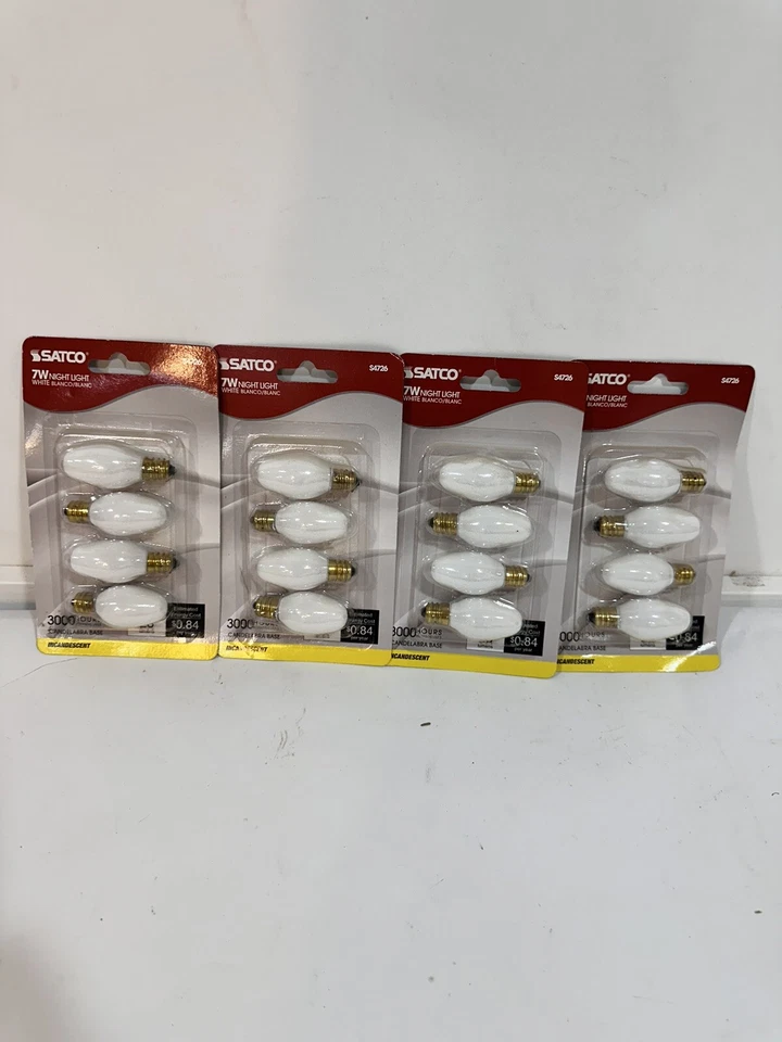 16-Pack Wax Warmer Night Light Diffuser C7 E12 7W Bulb Candelabra Satco S4726 - Image 1 of 3