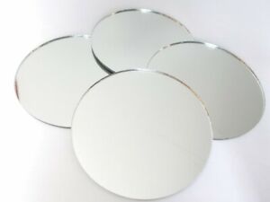 Circular Acrylic Wall Tiles - Silver Mirror in Many sizes