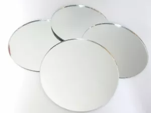 Azulejos circulares de pared de acrílico - espejo plateado en muchos tamaños - Imagen 1 de 2