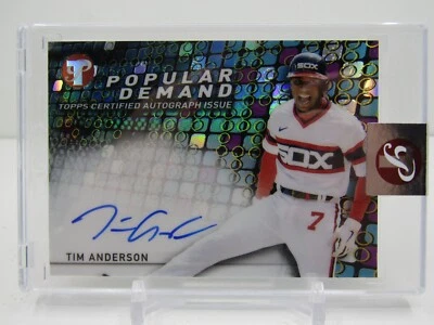 TIM ANDERSON 2022 TOPPS PRISTINE POPULAR DEMAND AUTOGRAPH AUTO! WHITE SOX!! - Image 1 of 2