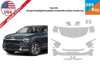 For KIA Sportage EX/LX 2023-2025 Front Paint Protection Film PreCut PPF - Image 1 of 4