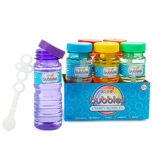 abeec 6 Pack of Bubble Solution - 118ml in each bottle - Party Bubbles - Picture 1 of 5