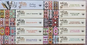 1-6x 15g Native Soul SMUDGE Incense Sticks COPAL WHITE SAGE PALO SANTO Cleansing - Picture 1 of 14