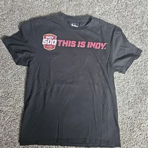 2024 Indy 500 "This is Indy" Black Size Medium Short Sleeve Racing Indycar Shirt - Picture 1 of 8