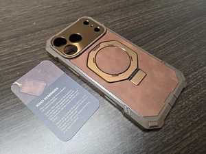 SUPCASE custodia in pelle premium per iPhone 17 Pro Max 6,9" forte cover magnetica US - Foto 1 di 9