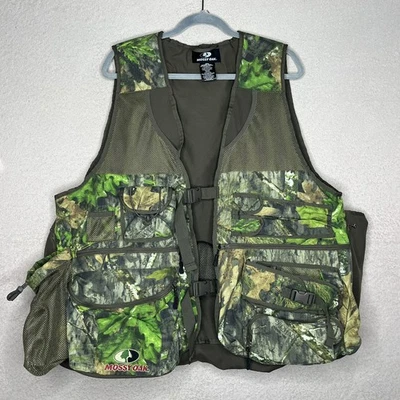 Mossy Oak Obsession Turkey Hunting Vest-Men’s XL-Green/Brown Camouflage-Tactical - Image 1 of 4