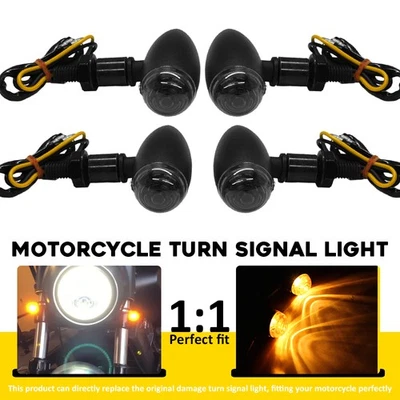 4x Turn Signal Lights For Kawasaki Vulcan VN 1500 1600 1700 2000 800 900 Classic - Image 1 of 4