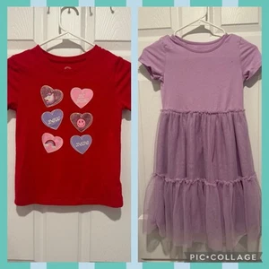 Girls Bundle Size Medium (8).  Dress & Shirt - Picture 1 of 8