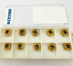 SECO DRILL Carbide Insert SPGX0703-C1,T400D ORIGINAL MADE IN SWEDEN NEW 10 pcs. - Picture 1 of 5