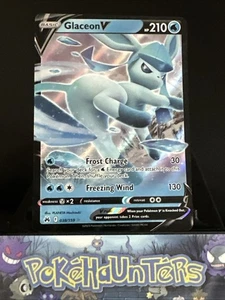 Pokemon Card Glaceon V 038/159 Crown Zenith Half Art Ultra Rare Near Mint - Picture 1 of 2