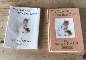 Beatrix Potter THE TALE OF TWO BAD MICE 1904 1st Edition rare Used. - Picture 1 of 21