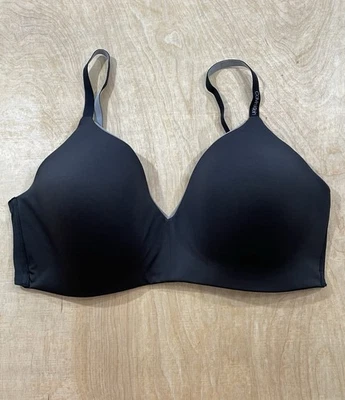 Sujetador inalámbrico para mujer Calvin Klein ligeramente forrado, talla XL negro Foto 1 de 4