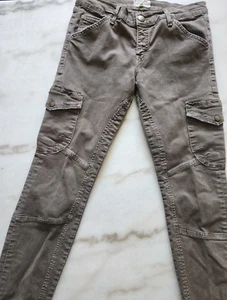 Pantalones CURRENT/ELLIOTT Talla 30 The Skinny Cargo Bolsillo Delgado Combate Verde Ejército - Imagen 1 de 16