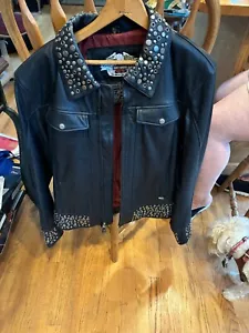 Giacca da donna Harley Davidson in pelle prod.200 07 w/metallo ma taglia XLW nuova, note - Foto 1 di 6