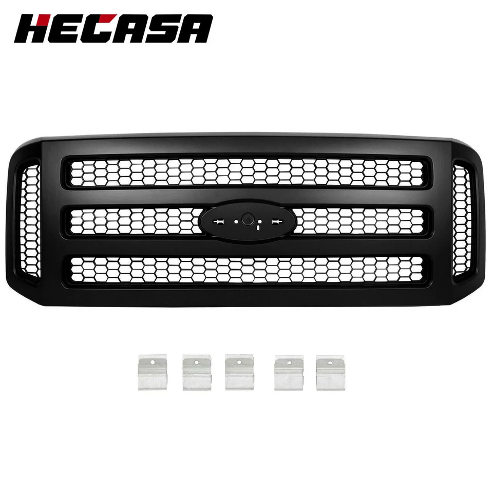 Front Grille Assembly For 2005-2007 Ford F-250 Super Duty F-350 F-450 FO1200457 - Imagem 1 de 4