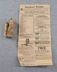 HUMPHREY'S Homeopathic Preparation No 77 Common Colds Sealed Box With Bottle - Picture 1 of 8