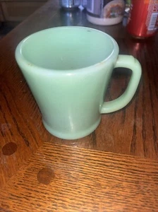Vintage Jadeite Fire King  D Handle Coffee Shaving Mug Cup Oven Ware - Picture 1 of 7