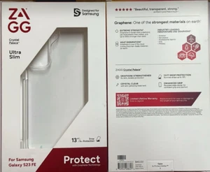 ZAGG Crystal Palace Slim Protector 13Ft/4M Protection for Samsung Galaxy S23 FE - Picture 1 of 2