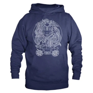 Jungfrau Sternzeichen Horoskop Astrologische Grafik Hoodie - Bild 1 von 7