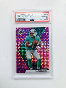 2020 Mosaic TUA TAGOVAILOA Camo Pink RC #203 PSA 10 GEM MINT - Picture 1 of 2