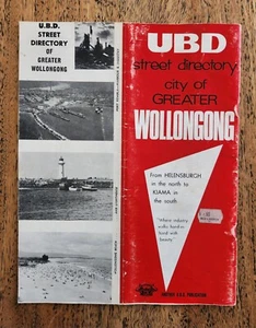 RARE c.1967 UBD Wollongong Street Directory, Vintage Paperback Collectable - Picture 1 of 8