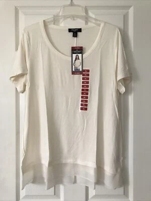 Nine West Women's Short Sleeve Emmy Top Pristine Color / Size XL New With Tags - Image 1 of 4