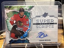 2022-23 SPx NHL LUKAS REICHEL Rookie Superscripts Auto Base #LR