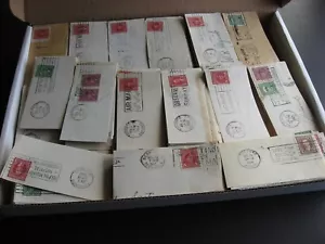 Canada 1,500 slogan cancels on piece mostly 1940s era all cut same size 4"x2" - Picture 1 of 11