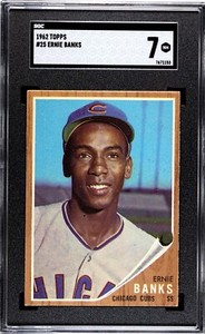 1962 Topps #25 Ernie Banks SGC 7