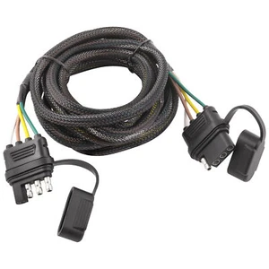Conector de cable de extensión de arnés de cableado de remolque plano de 8 pies y 4 pines para luces traseras - Imagen 1 de 6