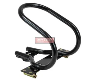 7" Motorcycle Wheel Chock for E-Track / X-Track System-Powder Coated Black Steel - Picture 1 of 12