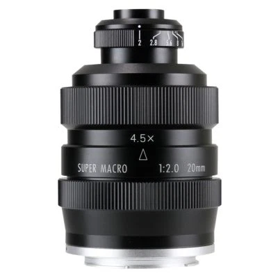 Zhongyi Mitakon 20mm f/2 4.5X Super Macro Lens for Mirrorless Sony E Fuji M43 - Image 1 of 4