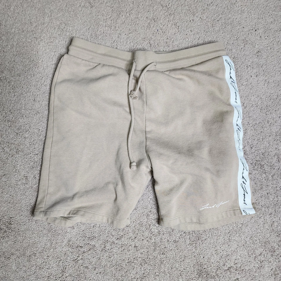 Pantalones Cortos Jack & Jones Hombre de Vellón Tostado - Genuinos, Talla M, Informales Atletismo Foto 1 de 4