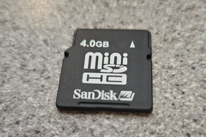 Sandisk 4GB Mini SDHC Card (miniSD) - Vintage Memory Card *RARE* - Picture 1 of 1