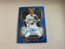 2022 Panini Prizm Draft Picks Blue Donut Prizm Auto  #PDP51 Peyton Graham 23/25