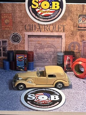 Caddy clásico Hot Wheels Blackwalls 1935 35 1:64 bronceado fundido a presión usado excelente estado HK Foto 1 de 4