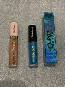 Too Faced Lip Injection/secret Sauce & Glitter Gel Liner /blue - Picture 1 of 4
