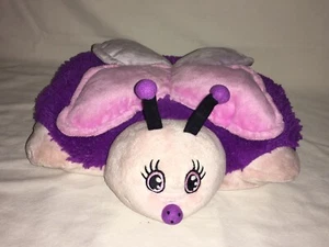 PILLOW PETS PEE WEES BUTTERFLY Pink/Purple 2010 Plush 12x9” VGC - Picture 1 of 7