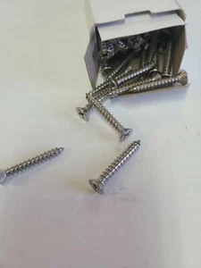 #12 tornillos planos de chapa Phillips de 1-1/2" SS 50 piezas - Imagen 1 de 5